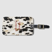 Schwarz-weißes Gold Südwestküste Gepäckanhänger (Vorderseite (Horizontal))