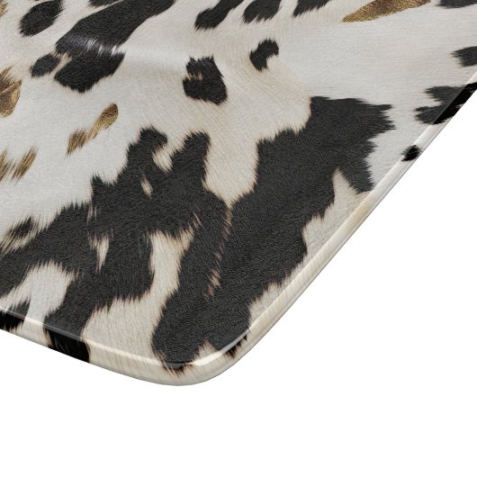 Schwarz-weißes Gold Südwestküste Schneidebrett (Ecke)