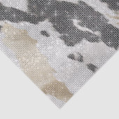 Schwarz-weißes Goldkühe-Tier-Print Sparkon Geburts Seidenpapier (Ausschnitt)