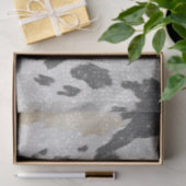 Schwarz-weißes Goldkühe-Tier-Print Sparkon Geburts Seidenpapier (Geschenk)