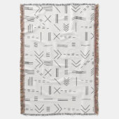 Schwarz-weißes Gorgees Modern Geometric Muster Decke (Vorderseite Vertikal)