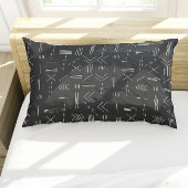 Schwarz-weißes Gorgees Modern Geometric Muster Kissenbezug