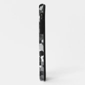 Schwarz-weißes Graumuster Case-Mate iPhone Hülle (Hinten/Links)