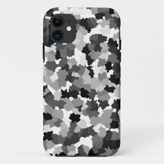 Schwarz-weißes Graumuster Case-Mate iPhone Hülle (Rückseite)