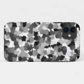 Schwarz-weißes Graumuster Case-Mate iPhone Hülle (Rückseite (Horizontal))