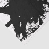 Schwarz-weißes großes Abstraktes Loop-Dreieck Seidenpapier (Ausschnitt)