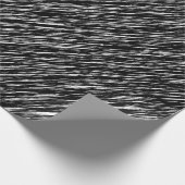 Schwarz-weißes Grunge-Muster Geschenkpapier (Ecke)