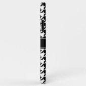 Schwarz-weißes Hahnentrittmuster Nr. 2 Case-Mate iPhone Hülle (Hinten/Rechts)