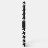 Schwarz-weißes Hahnentrittmuster Nr. 2 Case-Mate iPhone Hülle (Hinten/Links)