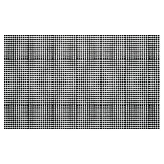Schwarz-weißes Hahnentrittmuster Stoff (Fat Quarter (45,7 x 55,9 cm))