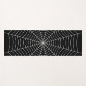 Schwarz-weißes Halloween-Muster Yogamatte (Vorderseite (Horizontal))