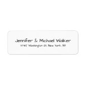 Schwarz-weißes Handwriting-Skript Eleganfamilie (Vorne)