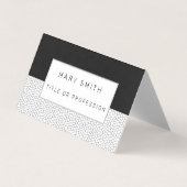 Schwarz-weißes Hartglas Visitenkarten (Vorderseite)