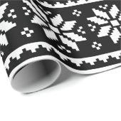 Schwarz-weißes hässliches geschenkpapier (Rolleneckpunkt)