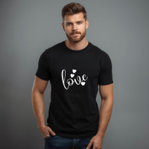 Schwarz-weißes Herren-T-Shirt