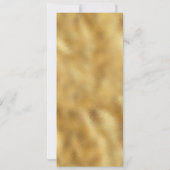 Schwarz-weißes Hochzeitsmenü Dinner Party Einladung (Rückseite)