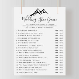 Schwarz-weißes Hochzeitsschuhspiel