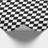 Schwarz-weißes Karamellpapier Geschenkpapier (Ecke)