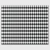 Schwarz-weißes Karamellpapier Geschenkpapier (Flach)