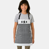 Schwarz-weißes Kariertes Lebkuchen Männer Kleine S Schürze (Insitu)