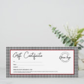 Schwarz-weißes kariertes Logo Einladung (Stehend Vorderseite)