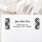 Schwarz-weißes Kariertes Muster bearbeitbare Rücks (Insitu)