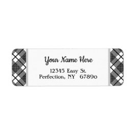 Schwarz-weißes Kariertes Muster bearbeitbare Rücks