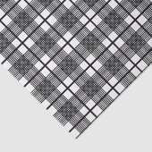 Schwarz-weißes Kariertes Musterpapier für dünne Gl Seidenpapier (Detail)