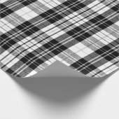 Schwarz-weißes Karomuster Geschenkpapier (Ecke)