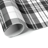 Schwarz-weißes Karomuster Geschenkpapier (Rolleneckpunkt)