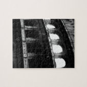 Schwarz-weißes Kolosseum Römisches Reich Puzzle (Horizontal)