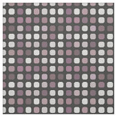 Schwarz-weißes Lila Retro-Chic Round-Square-Muster Stoff (Muster)