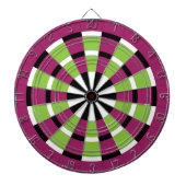 Schwarz-weißes Limones und Lila Dartboard Dartscheibe (vorne)