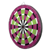 Schwarz-weißes Limones und Lila Dartboard Dartscheibe (Vorderseite rechts)