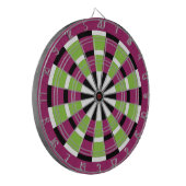 Schwarz-weißes Limones und Lila Dartboard Dartscheibe (Vorderseite Links)