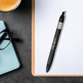 Schwarz-weißes Logo für die Bezeichnung von Monogr Kugelschreiber