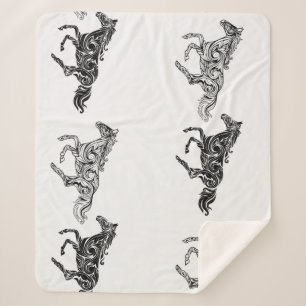 Schwarz-weißes Logo für Grafikkunst Sherpadecke