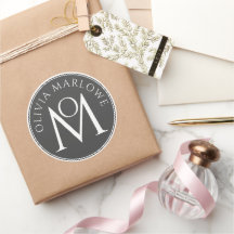 Schwarz-weißes Logo für künstlerische Monogramme