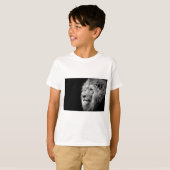 Schwarz-weißes Löwenportrait - Tierfotografie T-Shirt (Vorne ganz)