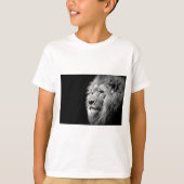 Schwarz-weißes Löwenportrait - Tierfotografie T-Shirt (Vorderseite)