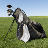 Schwarz-weißes Marmorhandtuch Golfhandtuch (Gras)