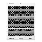 Schwarz-weißes marokkanisches #5 Dark Gray Name Mo (Vorne)