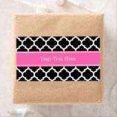 Schwarz-weißes Marokkanisches #5 Hot Pink #2 Name (Insitu)