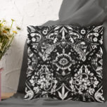 Schwarz-weißes mexikanisches Talavera Tile Kissen<br><div class="desc">Dieses Design kann durch Auswahl der Option Design bearbeiten personalisiert werden. Sie können auch auf andere Gegenstände übertragen. Kontaktieren Sie mich unter colorflowcreations@gmail.com oder nutzen Sie die Chat-Option oben auf der Seite, wenn Sie dieses Design auf einem anderen Produkt haben möchten oder Hilfe bei diesem Design benötigen. Sehen Sie mehr...</div>