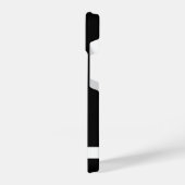 Schwarz-weißes, modernes Berufliches Geschäftsmono iPhone Hülle (Linke Seite)