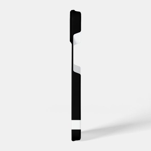 Schwarz-weißes, modernes Berufliches Geschäftsmono iPhone Hülle (Linke Seite)