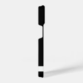 Schwarz-weißes, modernes Berufliches Geschäftsmono iPhone Hülle (Rechte Seite)