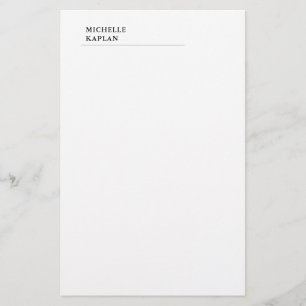 Schwarz-Weißes modernes professionelles Exklusivde Briefpapier