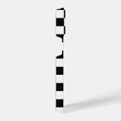 Schwarz-weißes, modernes Prüfbrettmuster iPhone Hülle (Rechte Seite)