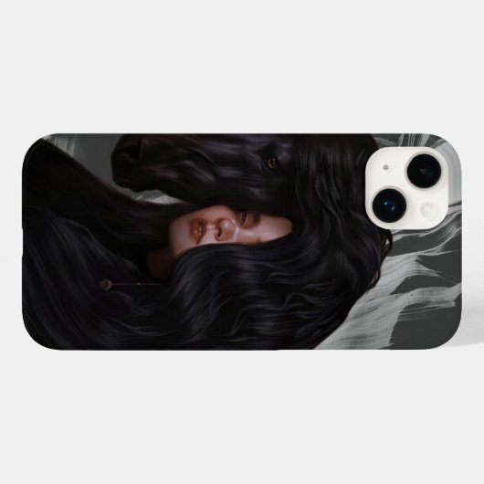 Schwarz-weißes modernes Theme Case-Mate iPhone Hülle (Rückseite (Horizontal))